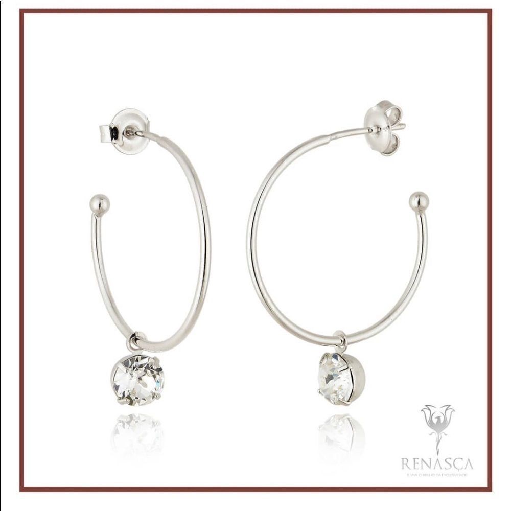 Swarovski authentic Crystals White Rhodium plated